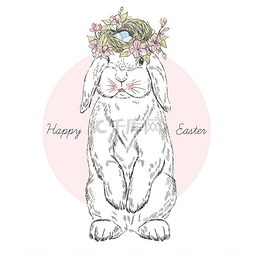快乐的复活节兔子