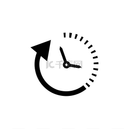 名片模板科技图片_时间矢量图标，24小时图标矢量插