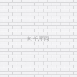 白色的砖墙，矢量背景
