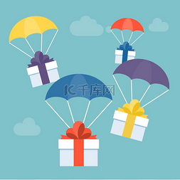 新年送礼图图片_送礼和送货服务概念图载体，礼品