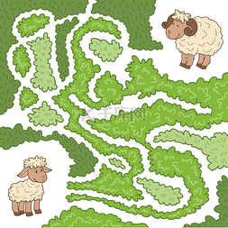 9要找到你图片图片_迷宫游戏: 帮助找到小羊羊