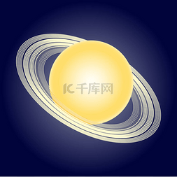 磁性原理图片_原理模型的土星。天文符号。矢量
