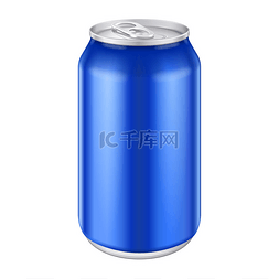 产品包装设计图片_蓝色金属铝饮料饮用即可 500 毫升.