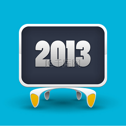 数量图片_矢量板数量的新的一年 2013.