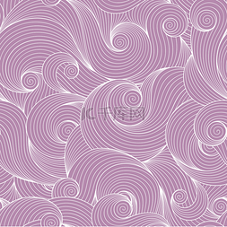 紫罗兰粉图片_Doodle violet seamless background