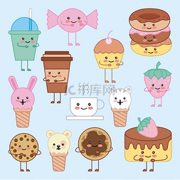 可爱冰淇淋蛋糕图片_可爱卡通形象