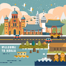 韩国旅行海报图片_韩国旅行海报