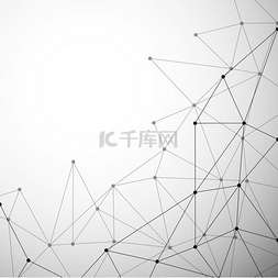 technology图片_Abstract background with connecting dots and 