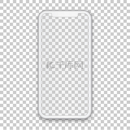 高品质人型图片_白色移动概念与空白屏幕为任何应