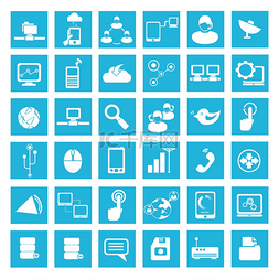 网络和通信的图标