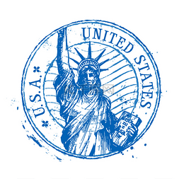 USA vector logo design template. United State