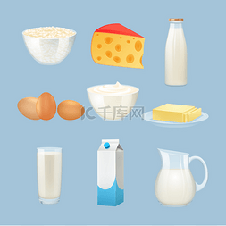 载体图解图片_牛奶产品集