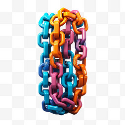 复杂几何图案图片_锁链复杂铁链免扣元素装饰素材
