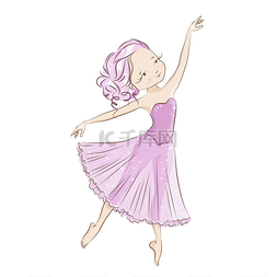 古典背景粉色图片_美丽的芭蕾舞演员在古典芭蕾舞短