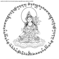皮重图片_在藏传佛教中的白度母是一位在大