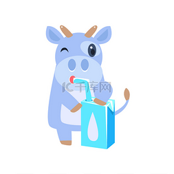 牛喝牛奶