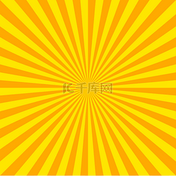 讯息图片_夏天的背景，橙色的黄色光芒，夏