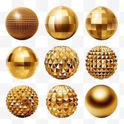 金球特色形状免扣元素装饰素材