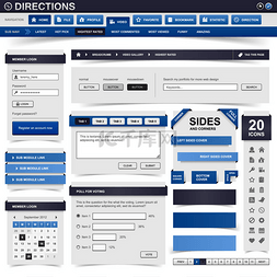 网页设计元素模板