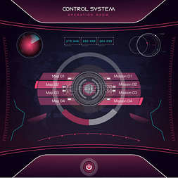 界面视觉图片_未来视觉动作模式地球界面 Ui 设