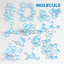 生物化学分子图片_玻璃分子药物模型集向量