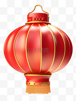 春节喜庆红色灯笼装饰元素新春过
