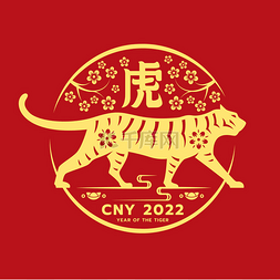 2022年虎图片_中国农历2022年，黄虎黄道带花，