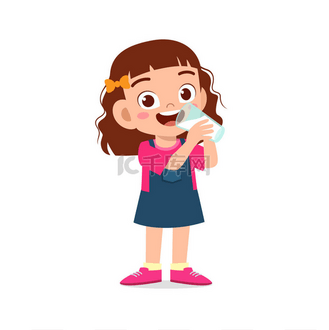 牛奶小女孩图片_牛奶小女孩素材-牛奶小女孩图片大全-千库网