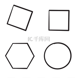 手绘框架细线集，用于请贴装饰或