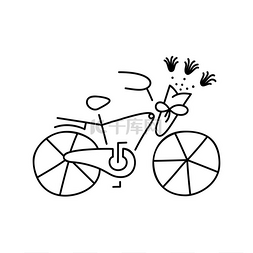 自行车手绘图片_圣瓦伦丁图标