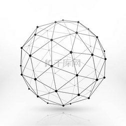 线框球体, 连通性, 网络技术连接