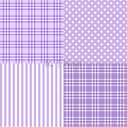 条纹贺卡图片_向量集的 4 紫色的图案条纹、 格