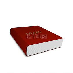 3d白色书籍图片_矢量3D分离日记或白色背景书籍