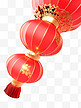 氛围喜庆新年春节热闹红灯笼吉祥免扣素材