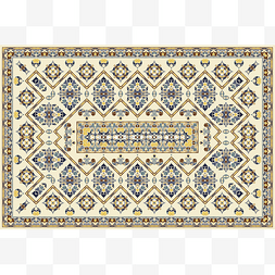 波斯彩色地毯.