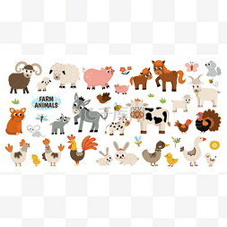 羊猪图片_大病媒农场动物集合体。收集了大
