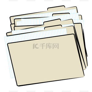 堆叠的文件的文件夹素材图片免费下载-千库网