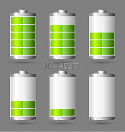 绿色的电池图片_电池图标