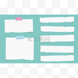纸条题目图片_撕裂的白色纸条的纸片是粘上平方