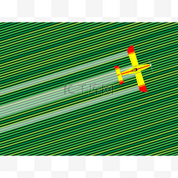喷洒农药图片_喷洒在农田作物喷洒农药的飞机。