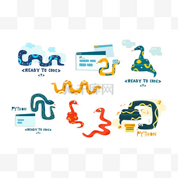 python图片_Python代码语言符号。编程、编码和