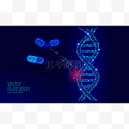 线三维图片_基因治疗DNA三维化学分子结构低聚