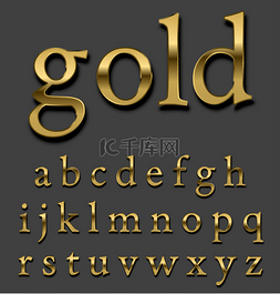 黄金字体
