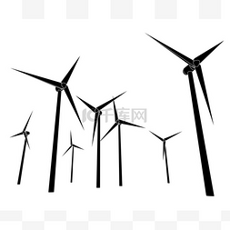 风力能源图图片_风力能源动力矢量剪影