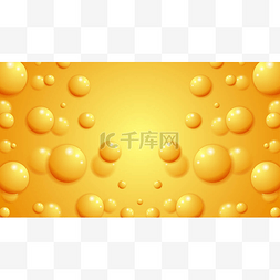 橙色横幅图片_创意橙色柔软现实的球体。三维黄