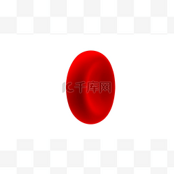 在白色背景下分离的红细胞或红血