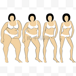 妇女减肥的路上