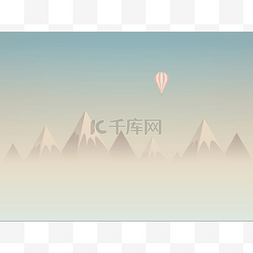 Low poly mountains landscape vector backgroun