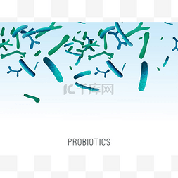 矢量国家抗菌标志图片_菌原益生菌背景