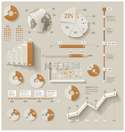矢量信息图表元素